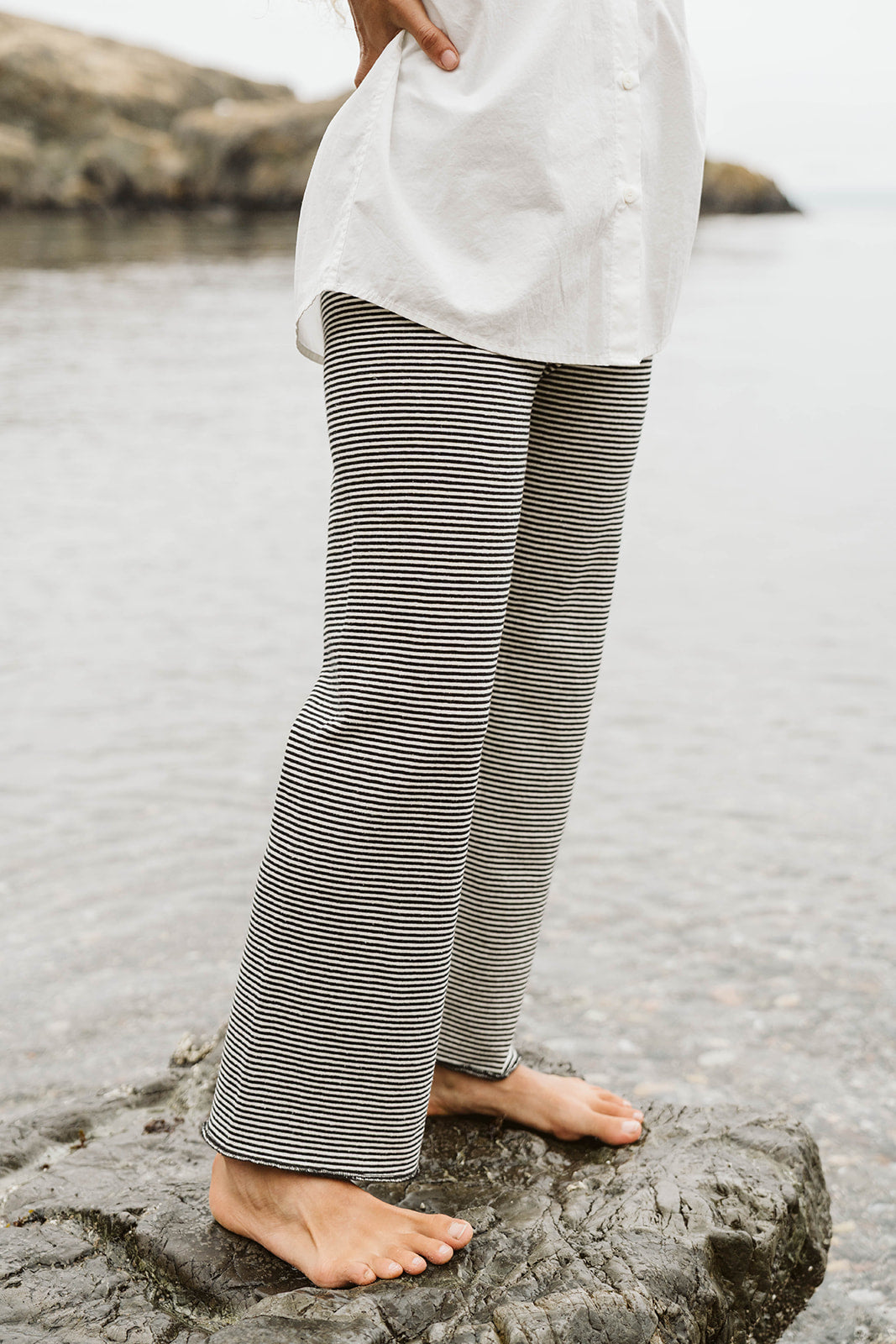 Hemp Stripe Baselayer Pant