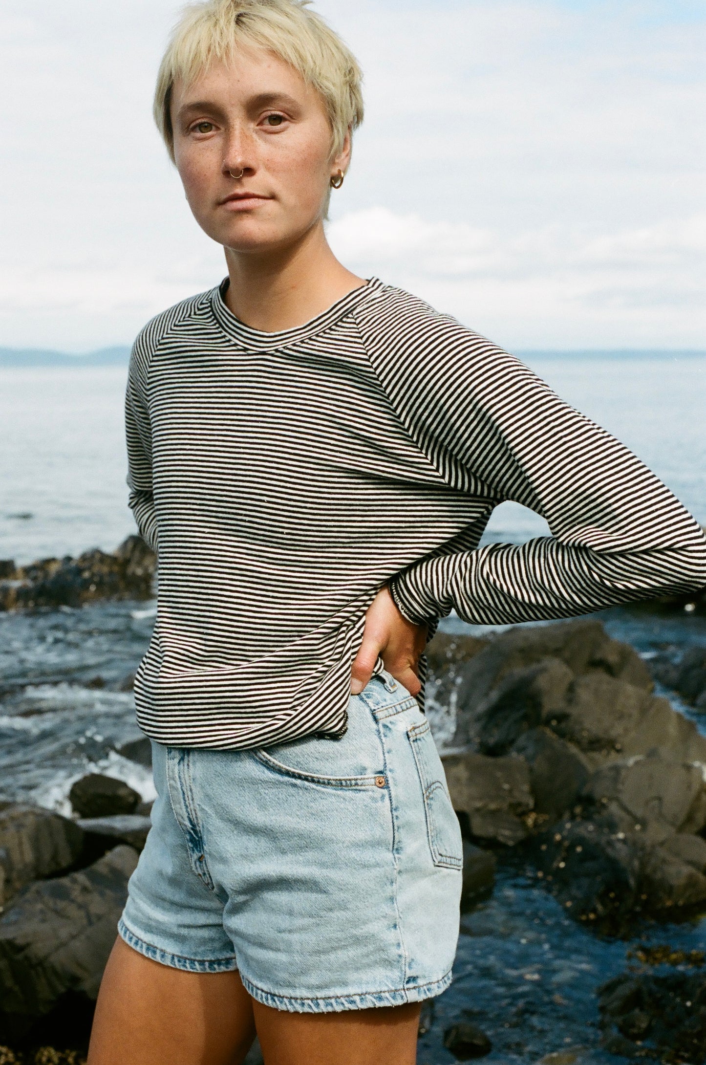 Hemp Stripe Baselayer Top