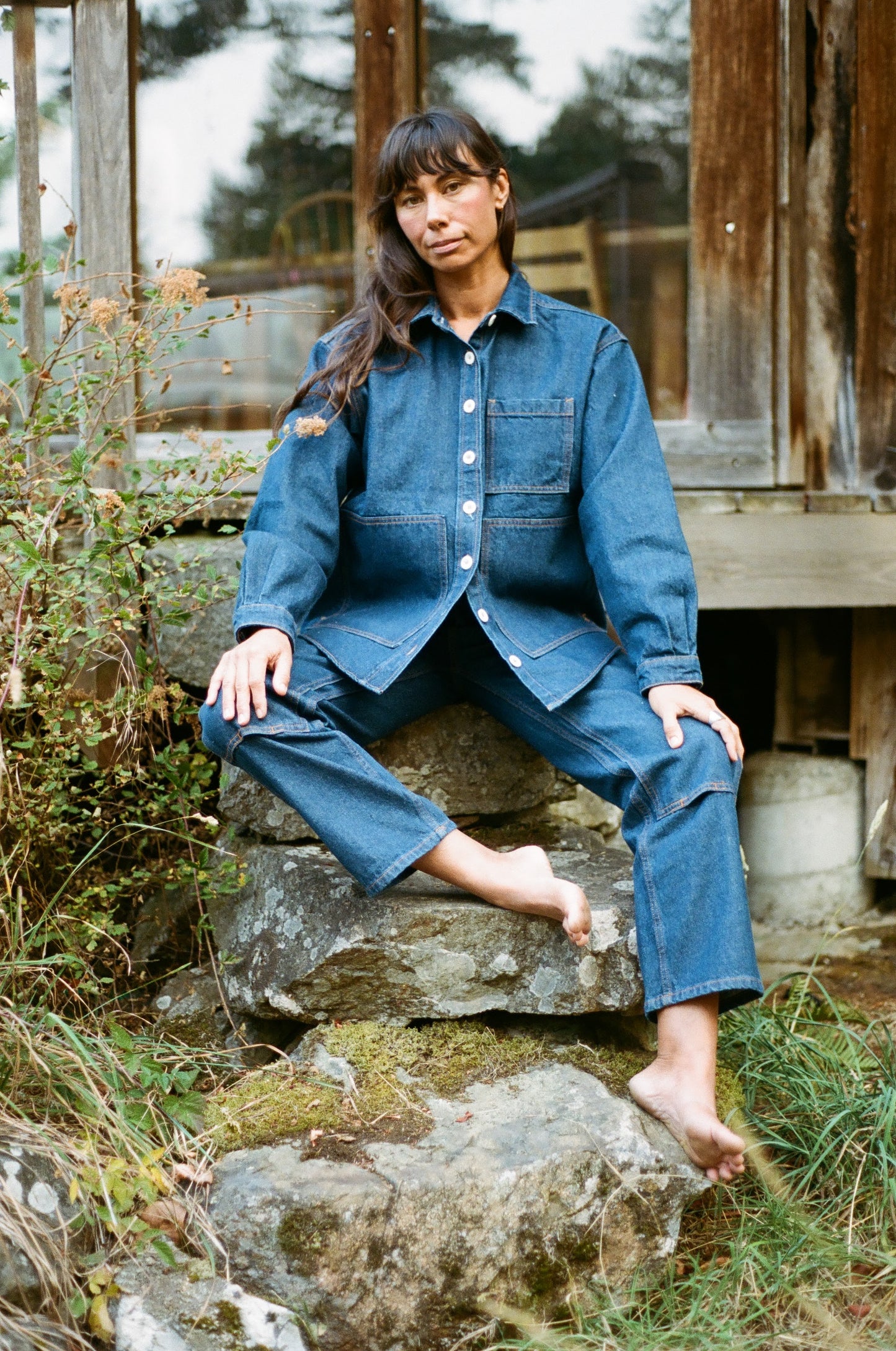 The High Tide Shirt | Dark Wash Denim