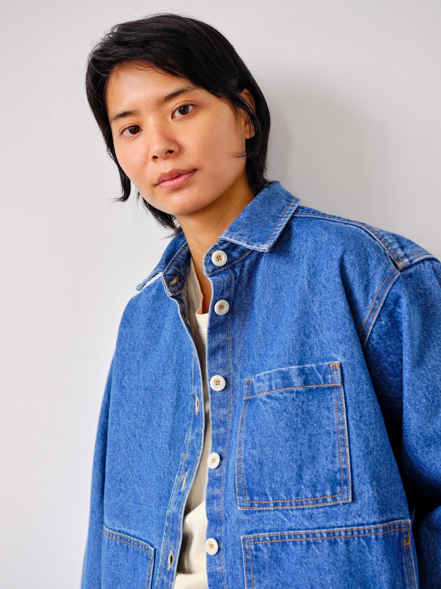 The High Tide Shirt | Medium Wash Denim