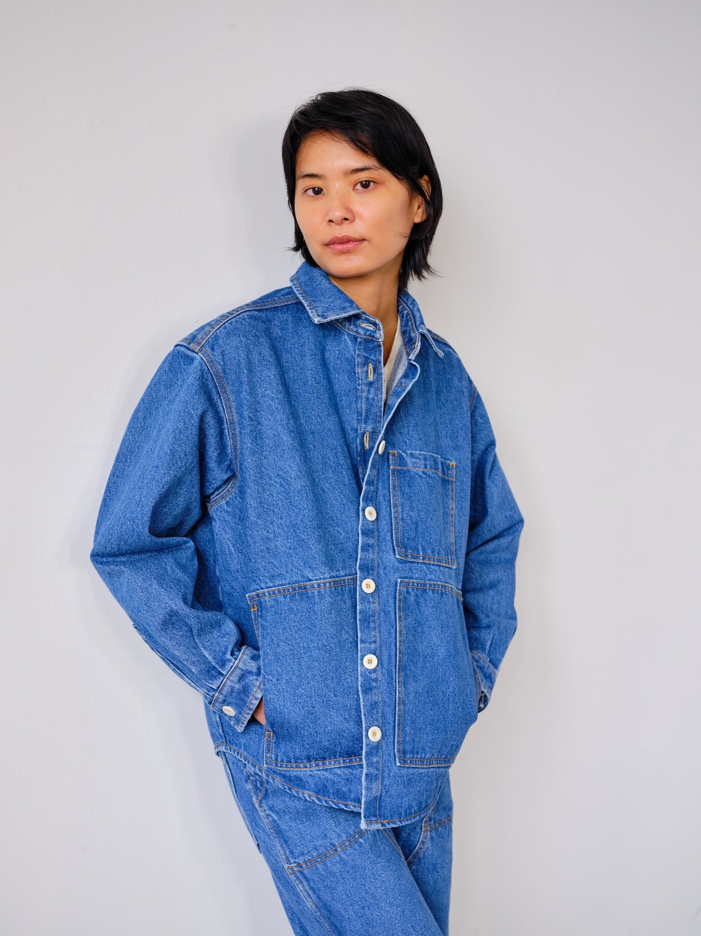 The High Tide Shirt | Medium Wash Denim