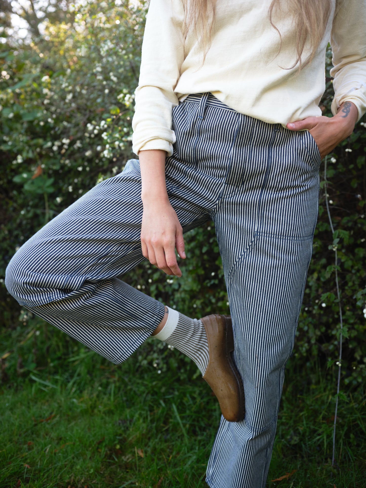 The High Tide Pant | Hickory Stripe