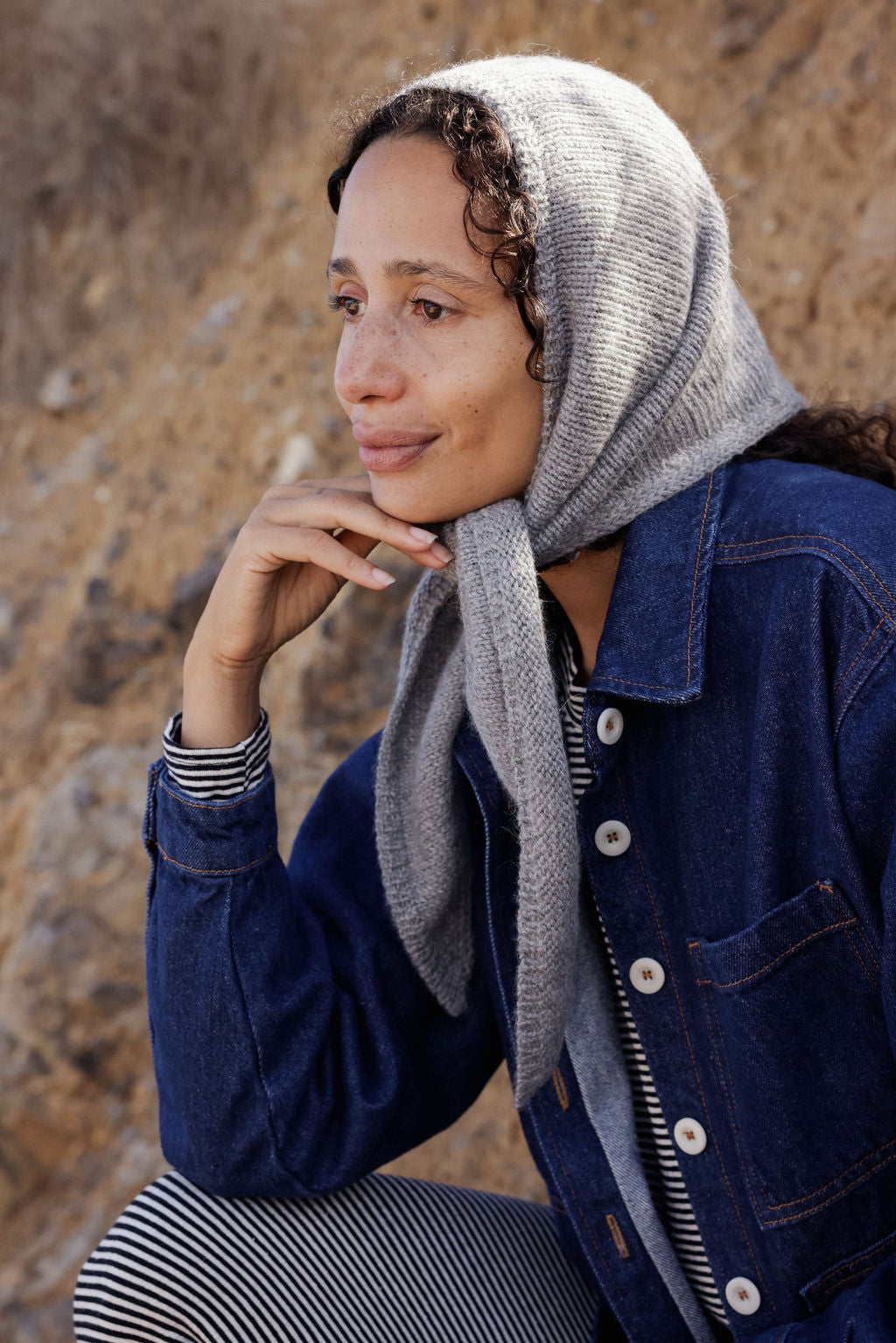 Saturna Scarf - Granite