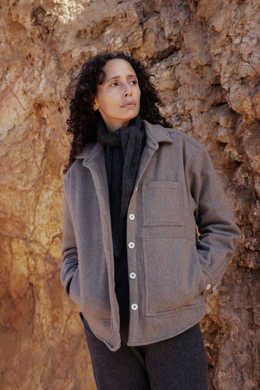 Saturna Scarf - Charcoal