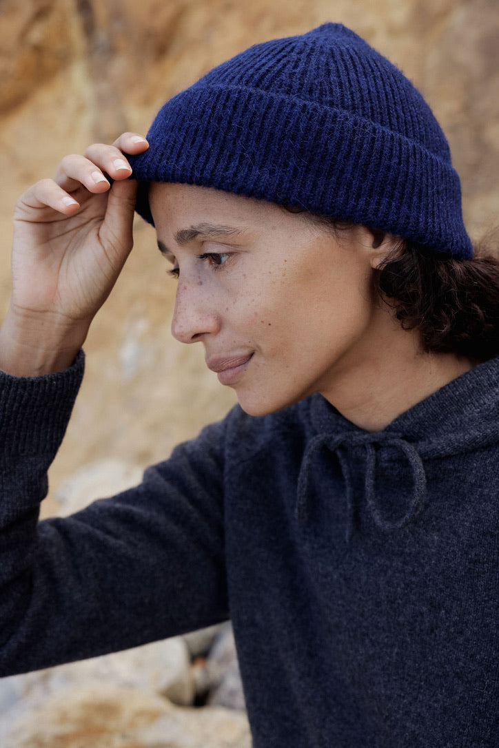 Fisherman Beanie - Navy