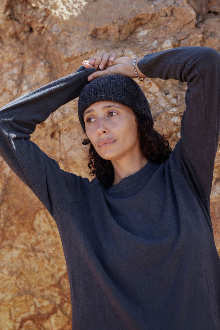 Fisherman Beanie - Charcoal