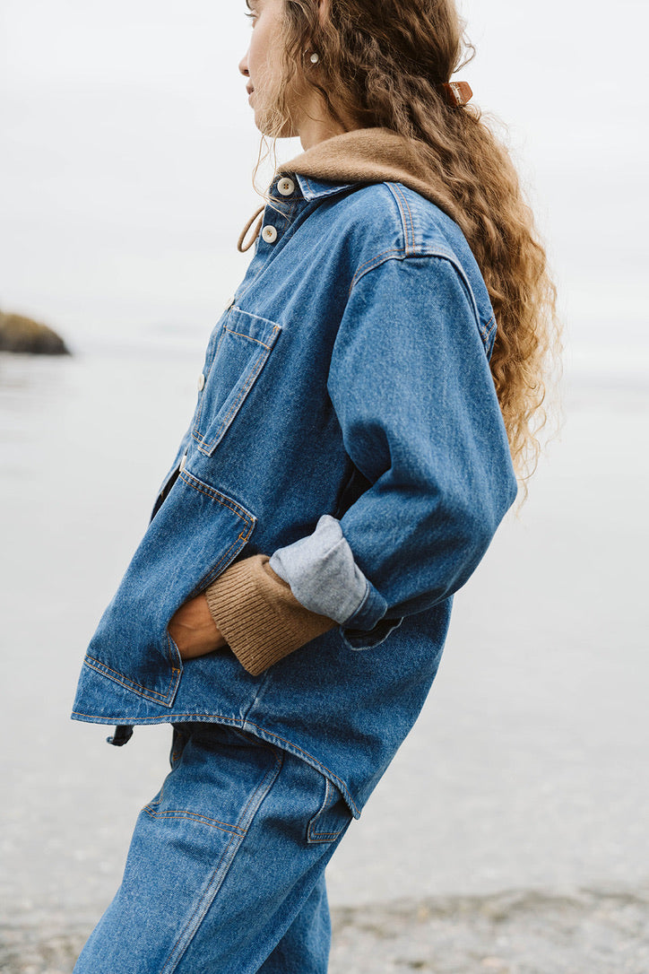 The High Tide Shirt | Medium Wash Denim