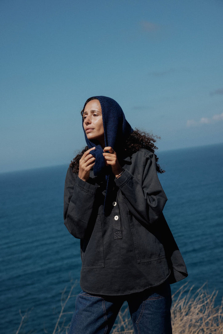 Saturna Scarf - Navy Blue