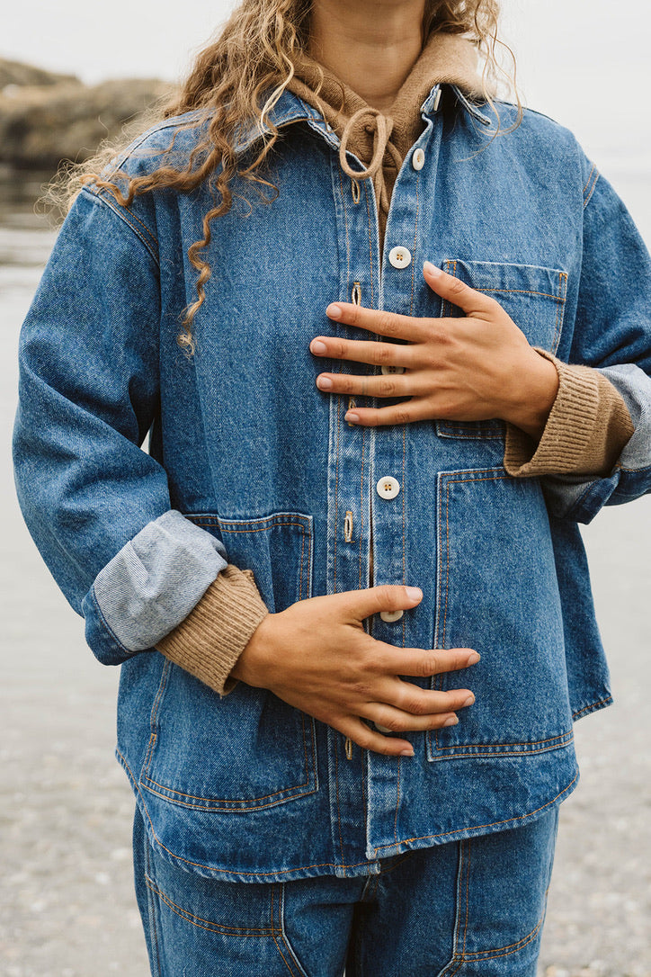 The High Tide Shirt | Medium Wash Denim
