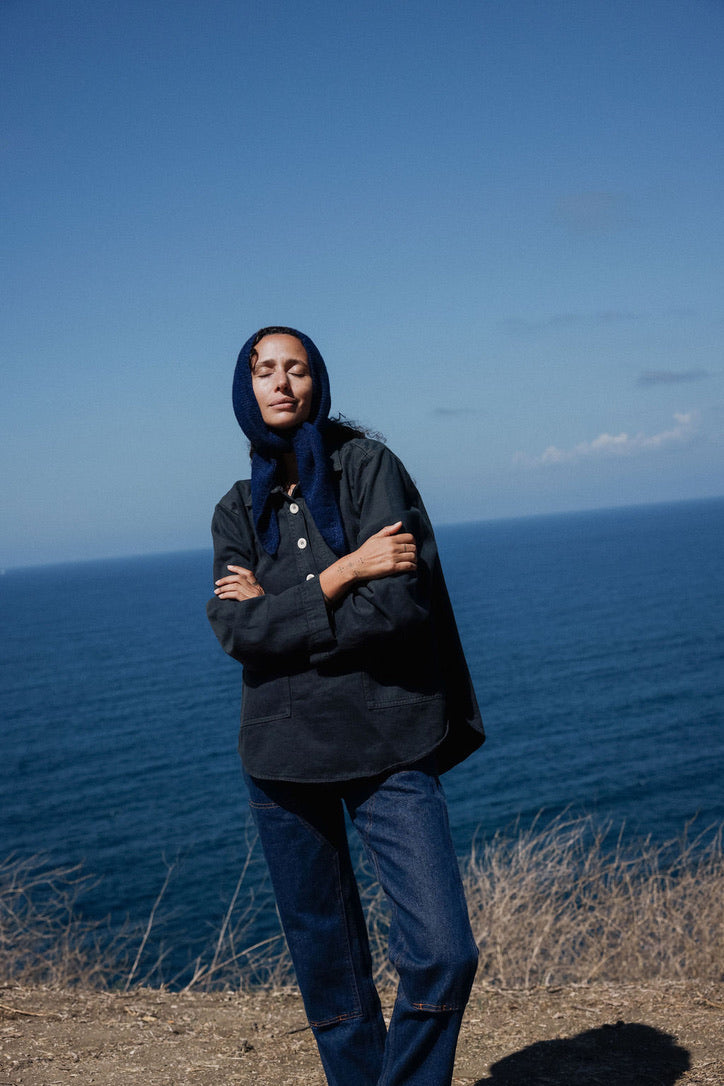Saturna Scarf - Navy Blue