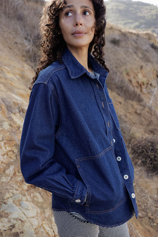 The High Tide Shirt | Dark Wash Denim
