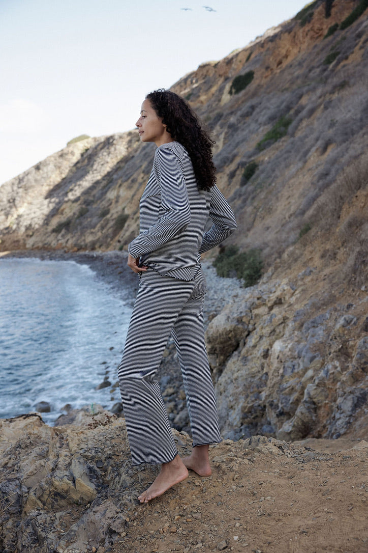 Hemp Stripe Baselayer Pant