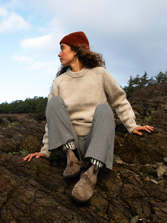 Hemp Stripe Baselayer Pant