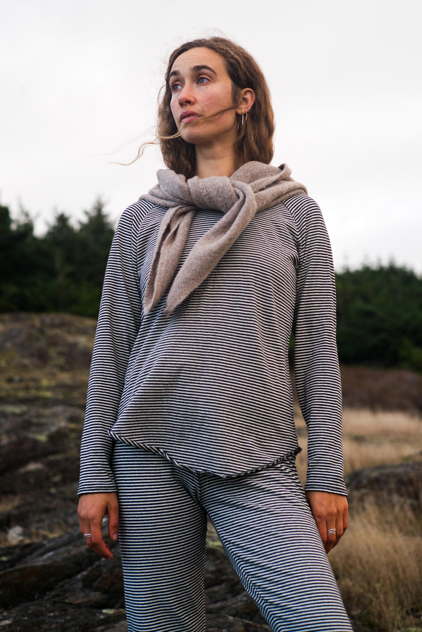 Hemp Stripe Baselayer Top