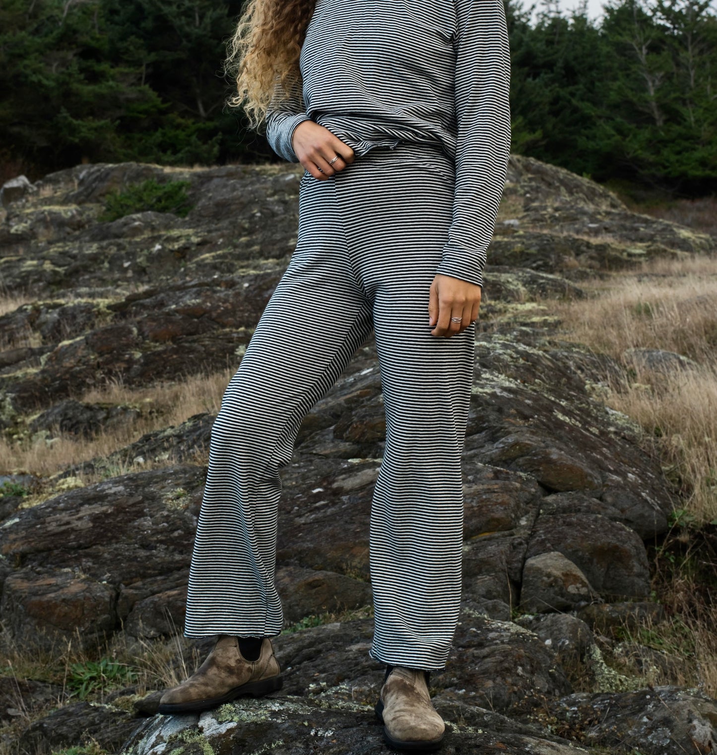 Hemp Stripe Baselayer Pant