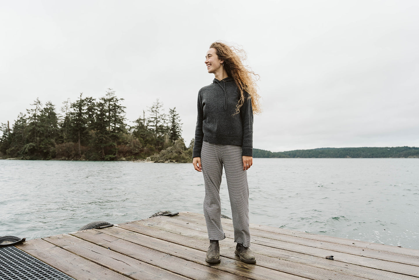 Hemp Stripe Baselayer Pant