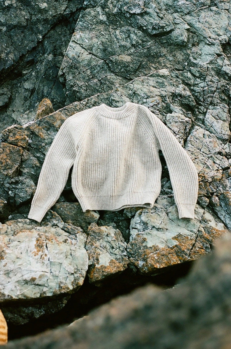 Merino Wool Pullover Sweater Oatmeal