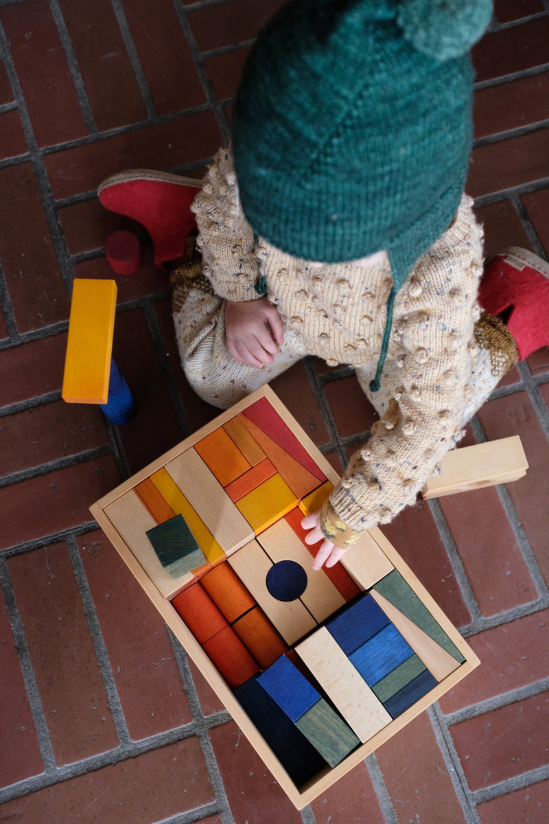 Wooden Rainbow Blocks